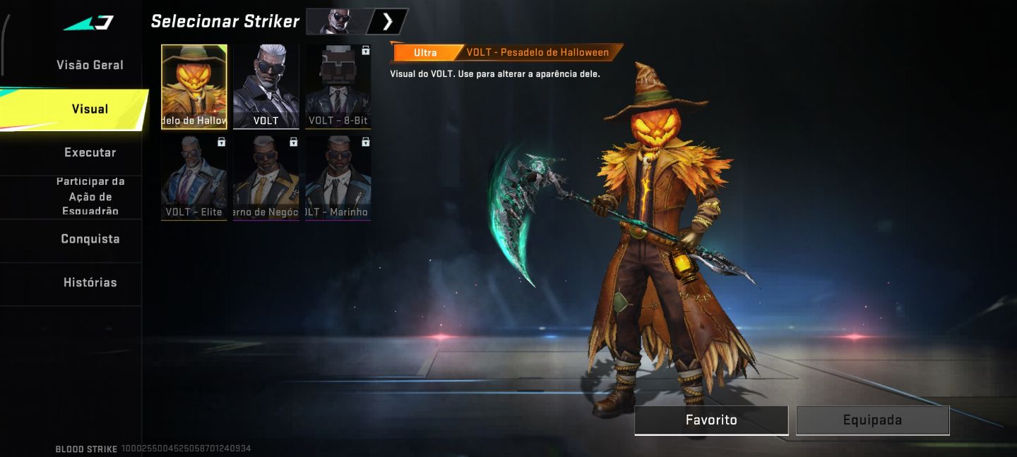 Conta blood strike com foice