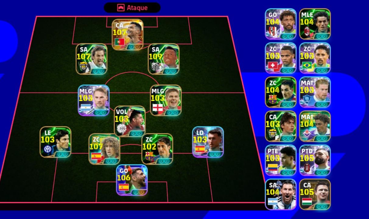 CONTAS EFOOTBALL MOBILE| COM PELÉ+CRISTIANO RONALDO+MESSI+ALESSANDRO DEL PIERO