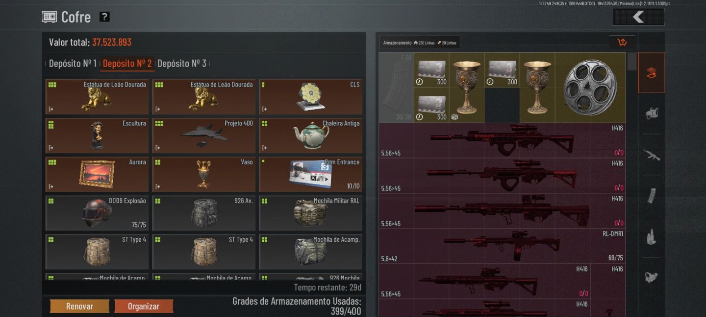 CONTA ARENA BREAKOUT MOBILE 60M ARMAZÉM