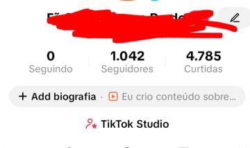 Conta do tik Tok shop liberado com 1042 seguidores