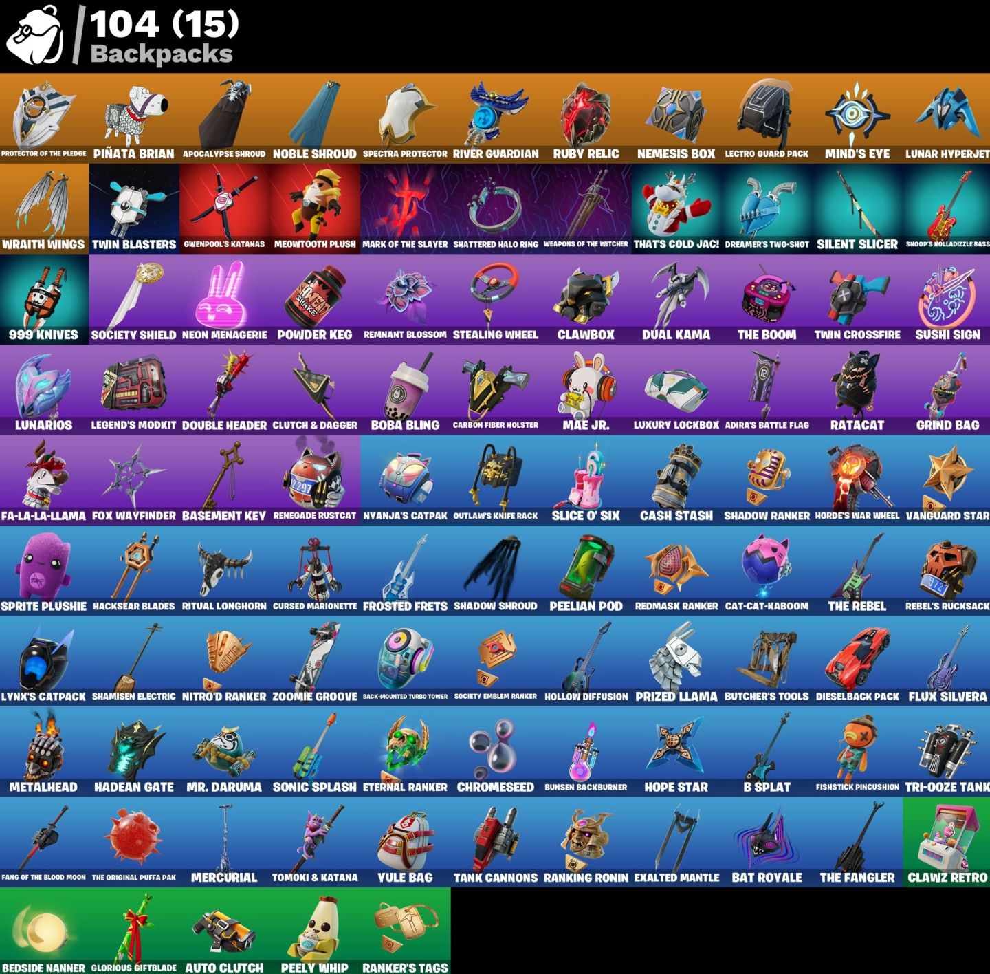 Conta Fortnite 52 Skins / Peter Griffin | Valeria | Omegarok | Mizuki