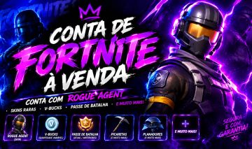 Conta old fortnite, rogue agent + 100 skins