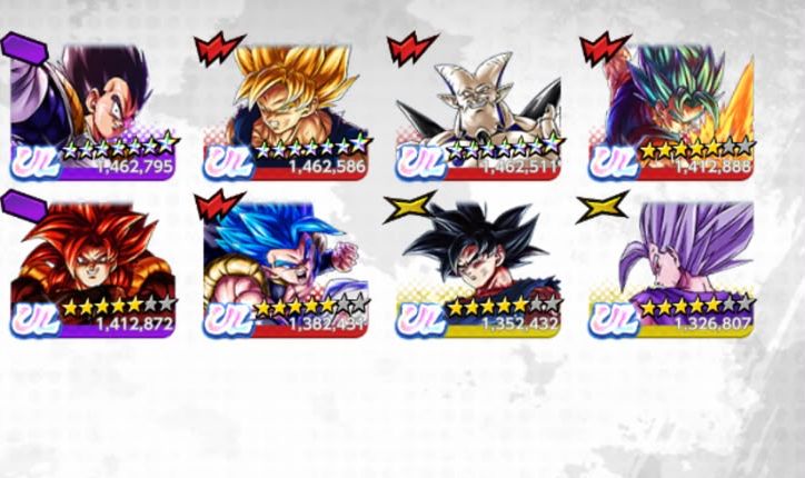 Conta dragon ball legends com 8 ultras