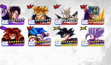 Conta dragon ball legends com 8 ultras