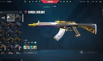 CONTA DE VALORANT SMURF COM VANDAL SUBLIME + 150 VPS