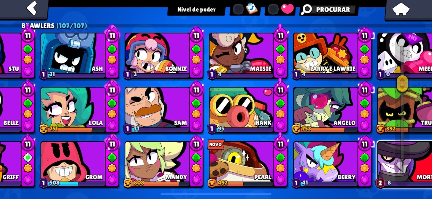 CONTA BRAWL STARS À VENDA 93K TROFÉUS!