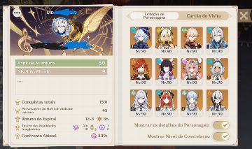 Conta Genshin High-End Full acesso com todos os dados