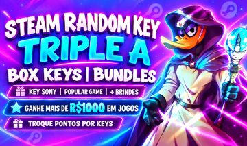 STEAM RANDOM KEY TRIPLE A | BOX KEYS | BUNDLES | BRINDE | TROQUE PONTOS POR KEYS