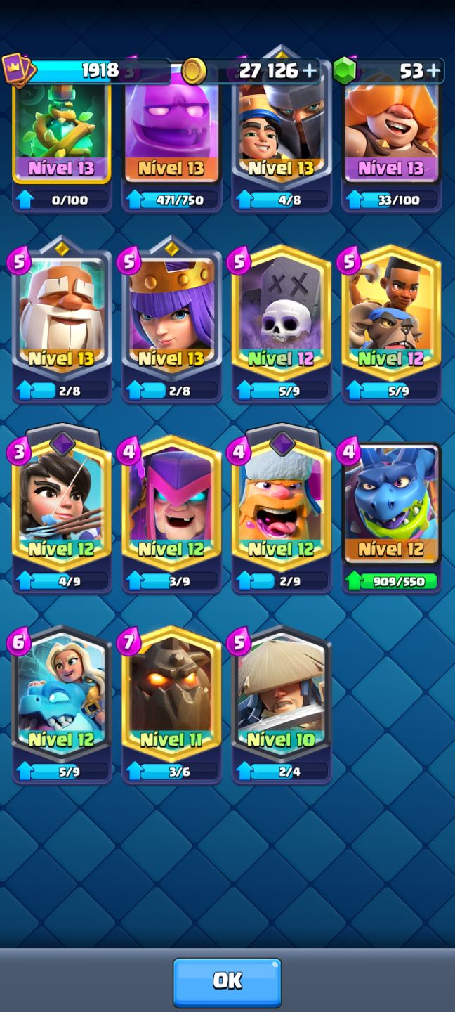 Conta de Clash Royale com 13k