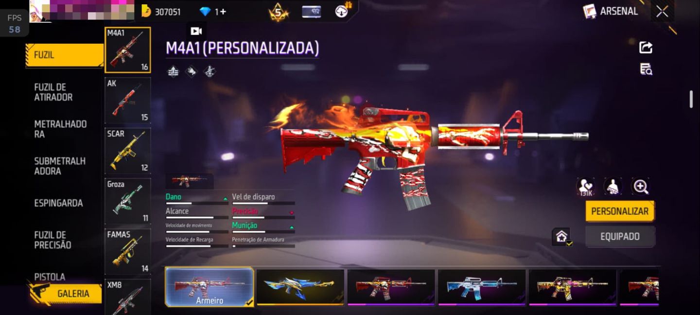 Conta Rara Nível 77