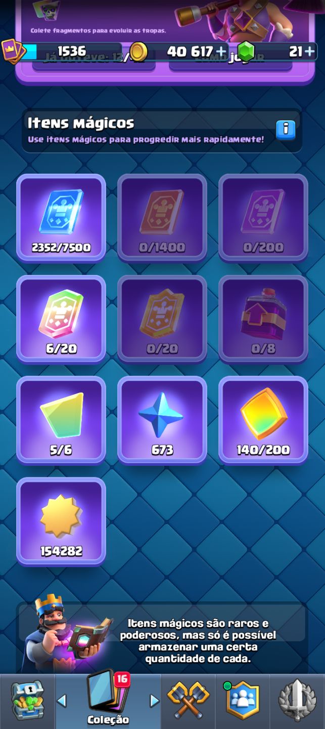 Conta Clash Royale