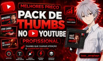 THUMBNAILS GAMER E VISUAIS IMPRESSIONANTES PARA SEU CANAL (ENTREGA RÁPIDA)