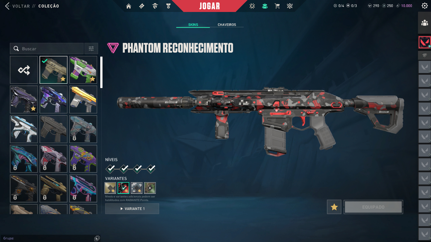 Conta Valorant +15 SKINS FA 40% OFF ( 1300 R$ GASTOS)