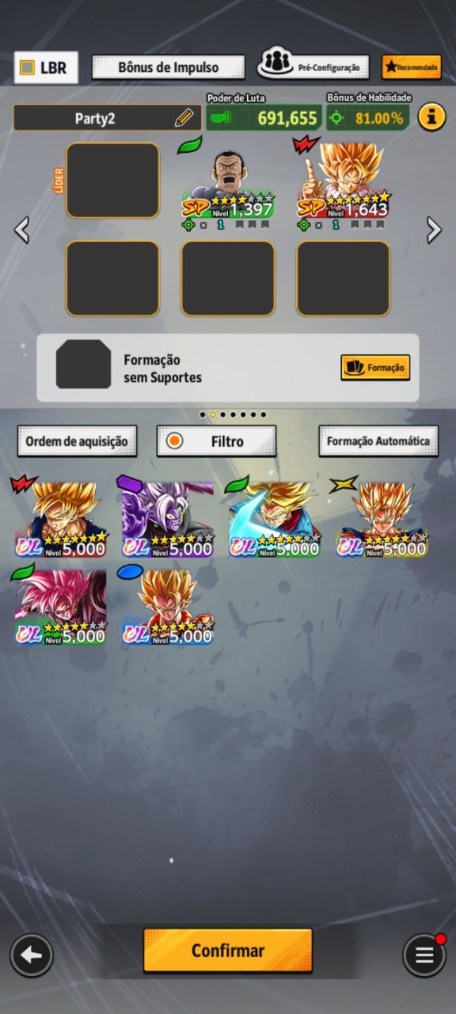Conta com trunks ultra zamazu ultra , legends goku sjj3 nivel 160