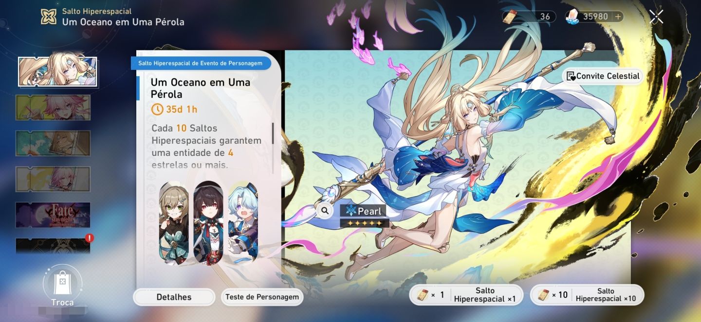 Conta honkai 260 giros