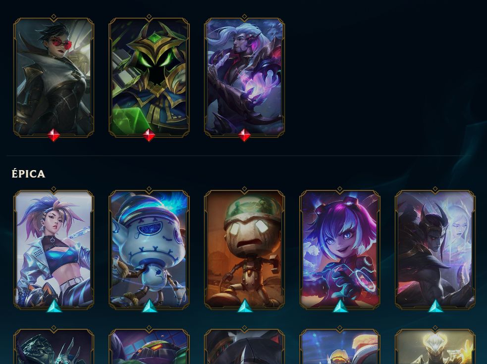 CONTA LOL | TODOS OS CAMPEÕES | PLATINA IV | 260 SKINS | +145K ESSÊNCIA AZUL