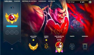 DARIUS MESTRE LENDÁRIA + [ CONTA OURO COM 75 PDLS ] + [ SKINS LENDÁRIAS ]