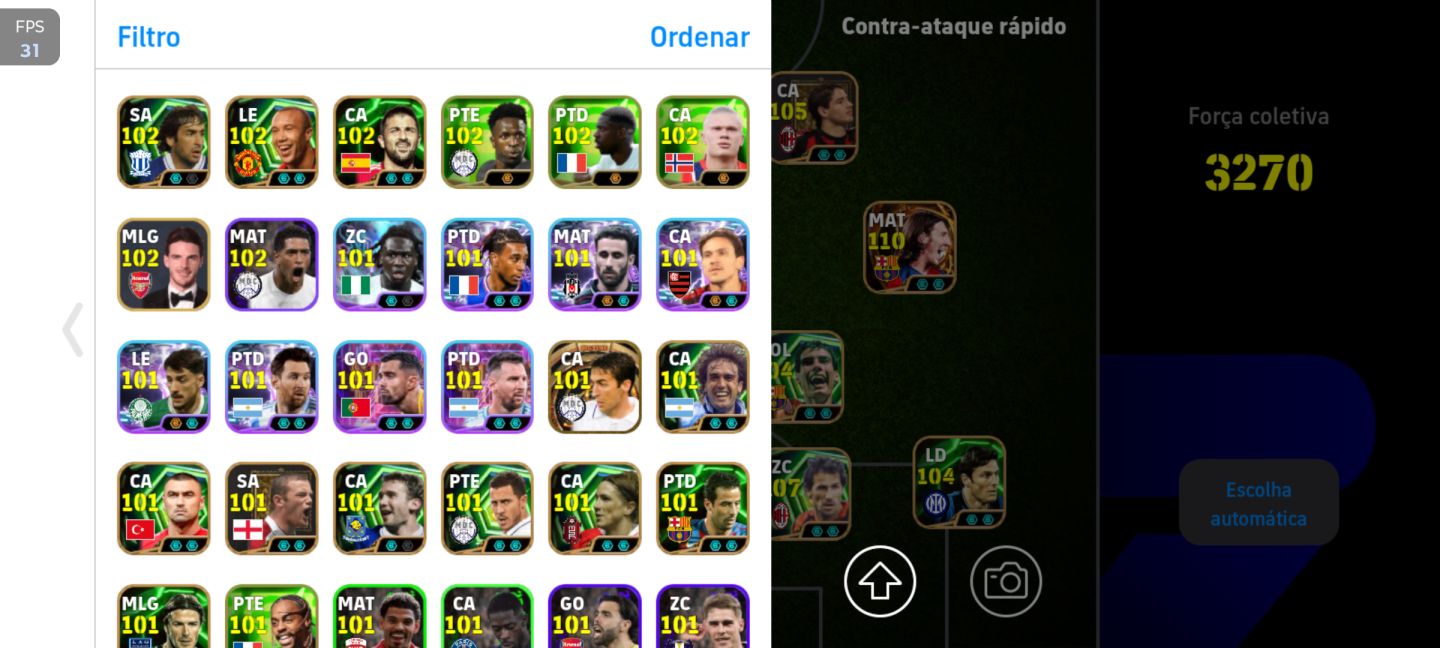 Uma das melhores conta de EFOOTBALL!