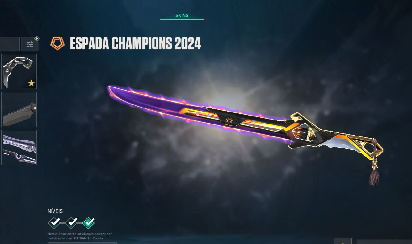 Conta com skins limitadas