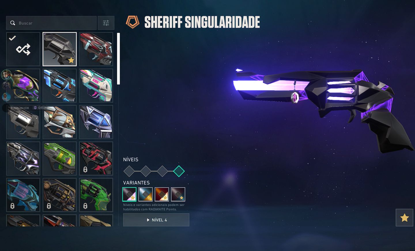 Conta valorant com 12 skin de vandal