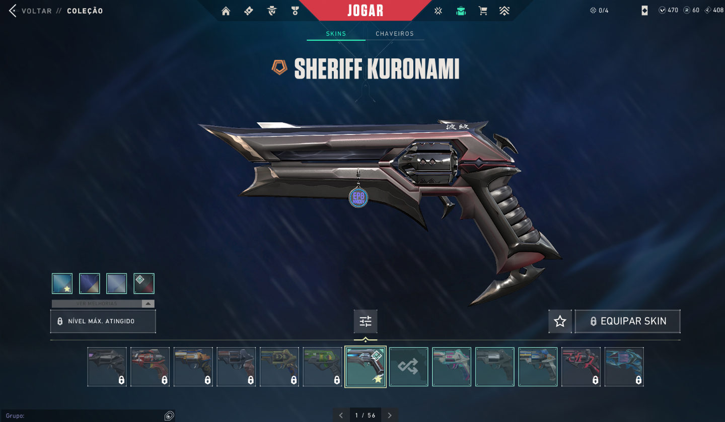 Conta Valorant com 3 skins Vandal e sherife kuronami