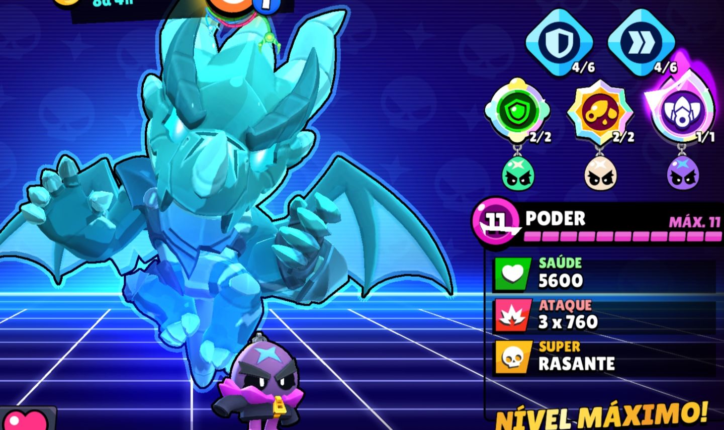 CONTA OG GEMADA COM CORVO DRAGAO BRAWL STARS | 64K | SAZONAIS + PASSES +106/107
