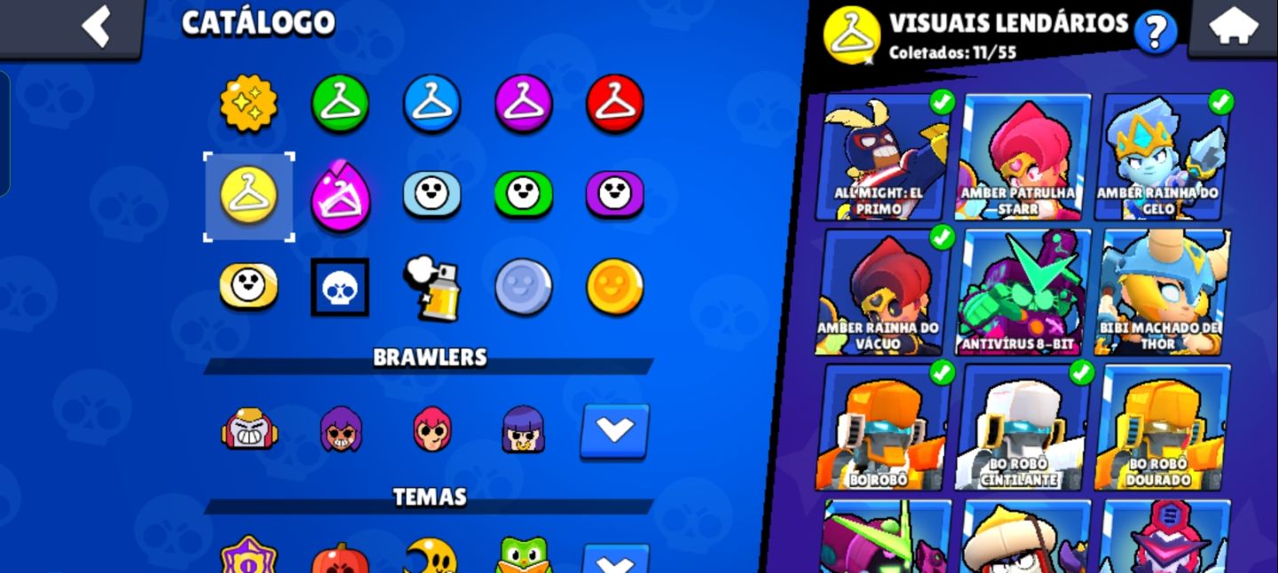 CONTA BRAWL STARS 73K+ TROFÉUS | 108 BRAWLERS | 51 PRESTÍGIOS