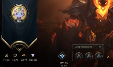 CONTA WILD RIFT - 127 SKINS, 200 gemas laranjas- Main SUP e ADC