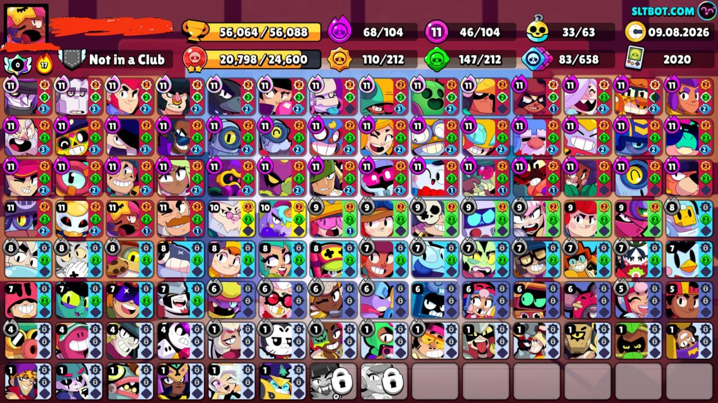 CONTA RARA BRAWL STARS COM SKINS DE PASSE, RANK DIAMANTE (MAX), EXCLUSIVAS ETC..