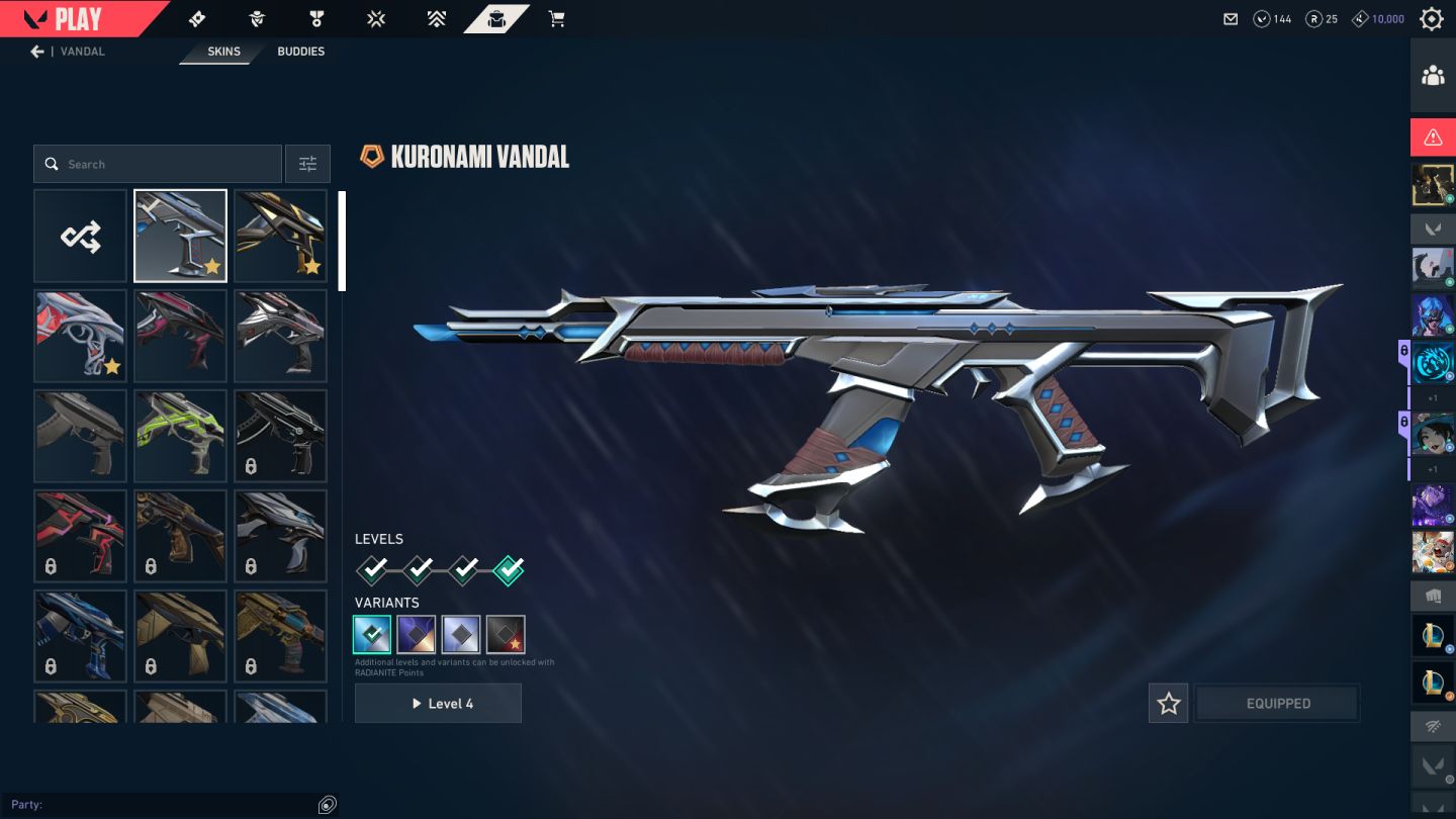 Conta de valorant com skins dima 2 preco negociavel