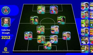 Conta eFootball 3212 Força | Puyol 107 Gullit 106 Cruyff 105 CR7 104