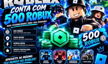 CONTA ROBLOX COM 500 ROBUX | ACESSO E ENTREGA