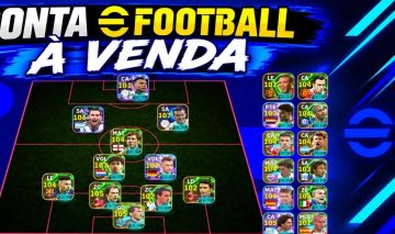 Conta de efootball com épicos bale nesta mbappe é muito mais