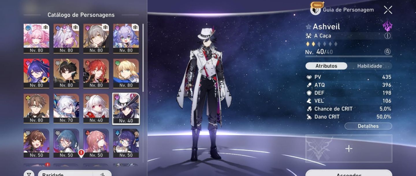 Cyrene + Ashveil + Castorice + Yao Guang + Acheron + Saber + Outros T5 e mais