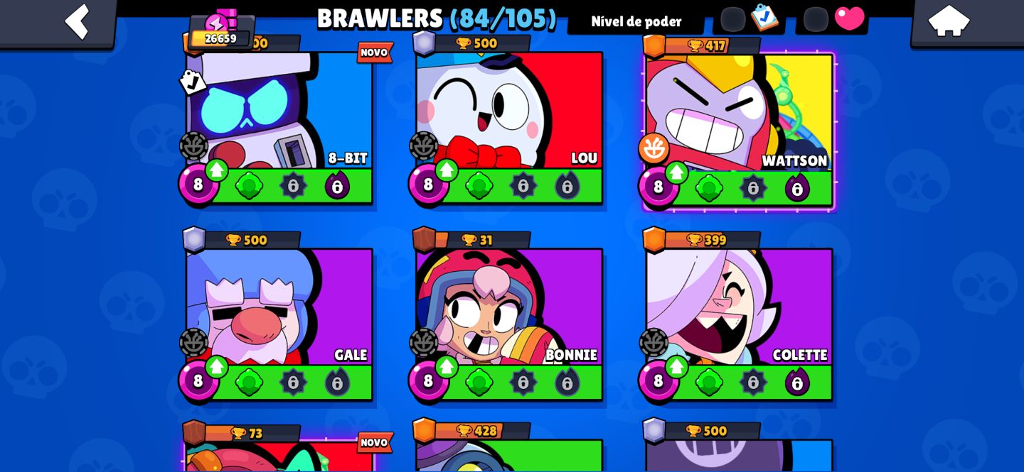 CONTA BRAWL STARS/ SKIN CORVO/ SKIN LEON/ENTRE OUTRAS. MUDANÇA DE TODOS OS DADOS