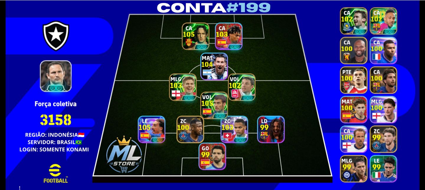 [Android/iOS] Contas eFootball Mobile 2027 | Várias Opções