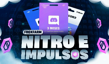 DISCORD NITRO GAMING 3 MESES + 14X Impulsos [PROMOÇÃO]