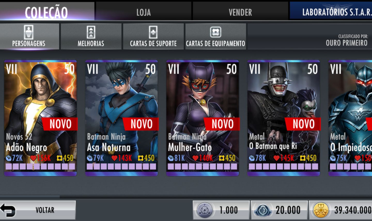 CONTA INJUSTICE GODS AMONG US IOS/ANDROID