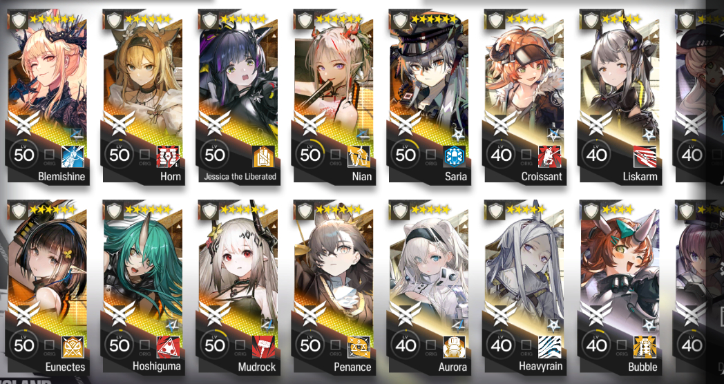 CONTA ARKNIGHTS - MUITOS 6 ESTRELAS E COM LIMITADOS - BOA PARA ENDGAME