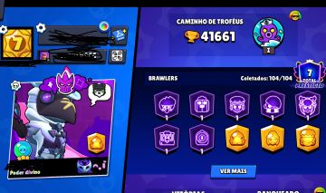 Conta Brawl Stars Completa 104 Brawlers | 41K+ Troféus | 7 Anos