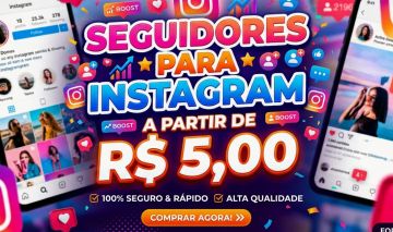 Seguidores para Instagram a partir de 5,00!