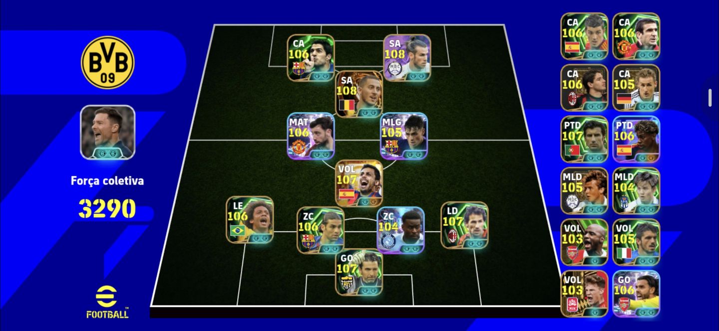 Conta eFootball Rara - Força 3290 | Epics, Show Time e Técnicos Top