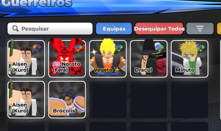 MUITO OP PRA SAIR LOGO CONTA OP ANIME WARRIOS 3 END GAME 108M DPS