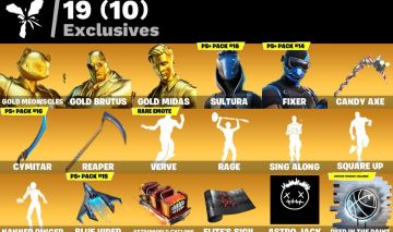 197 Skins Gold Midas, Gold Brutus, Sultura, Fixer, Candy Axe - ENTREGA AUTOMATIC