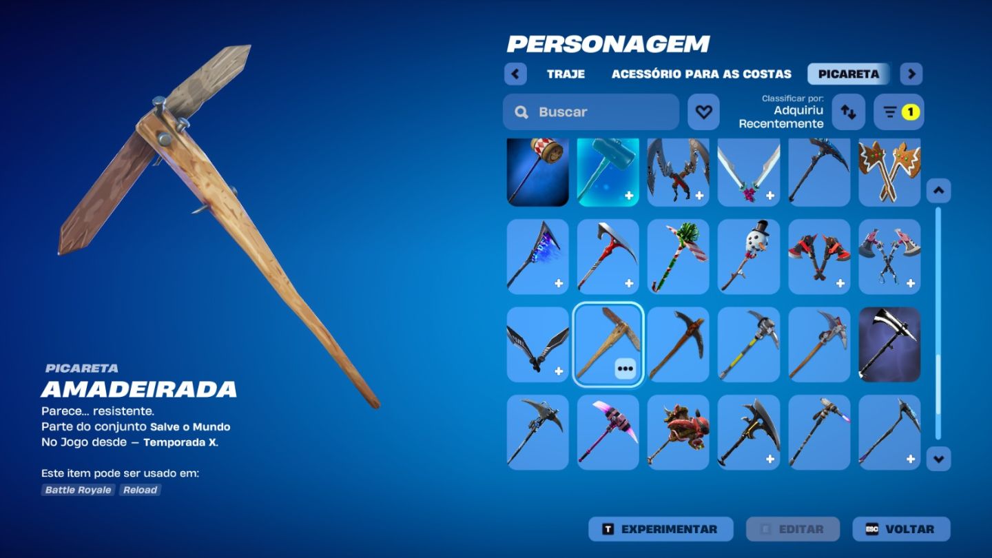 Conta Fortnite com varios personagens lendarios