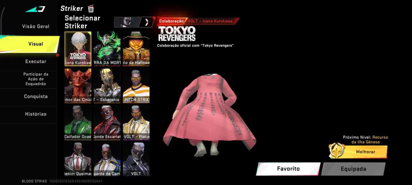 Conta blood strike:contém skins ultra rara