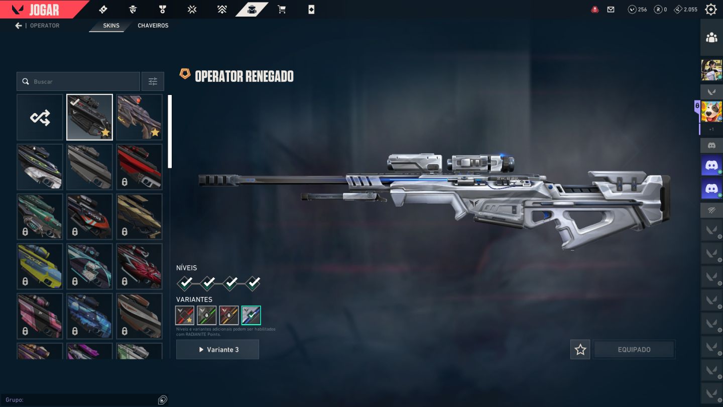 CONTA VALORANT FULL SKIN