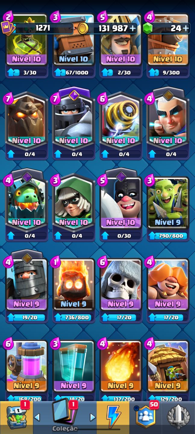 Conta Clash Royale