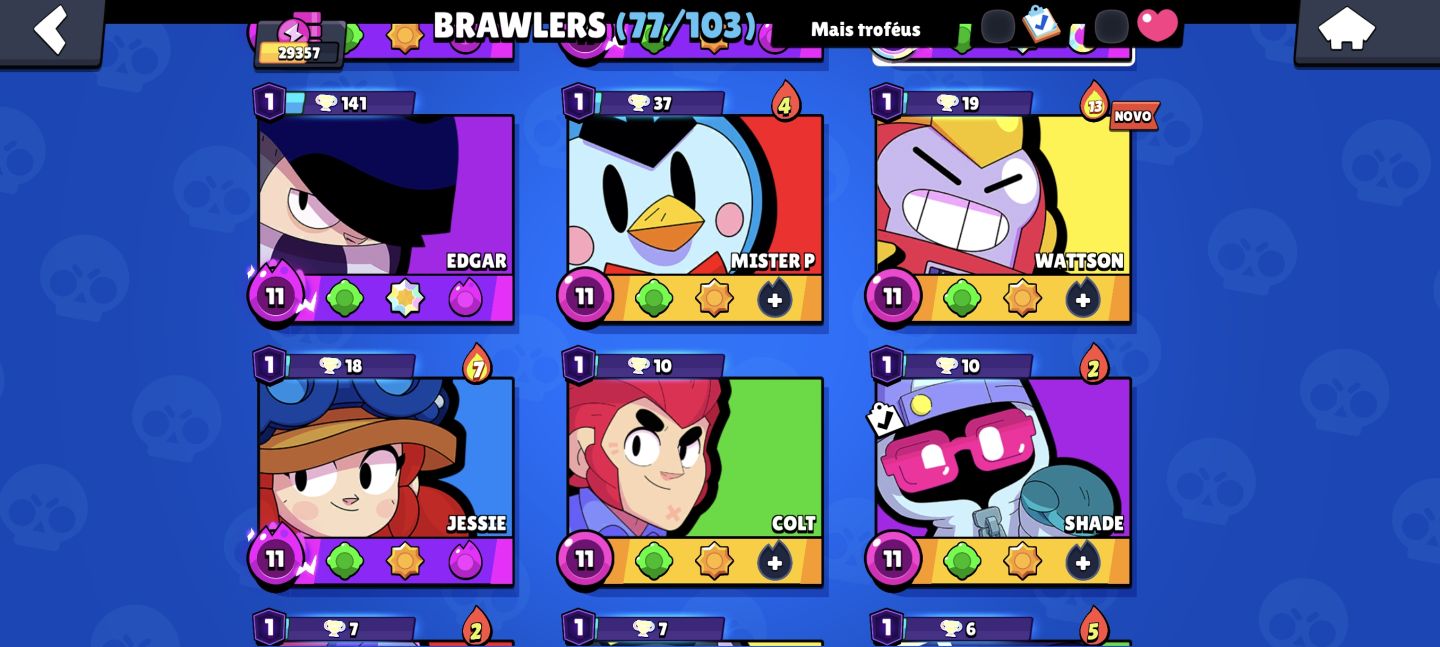 BRAWL STARS 40K | 83 BRAWLERS | 34 HIPERCARGAS | 31 BRAWLERS 1000+