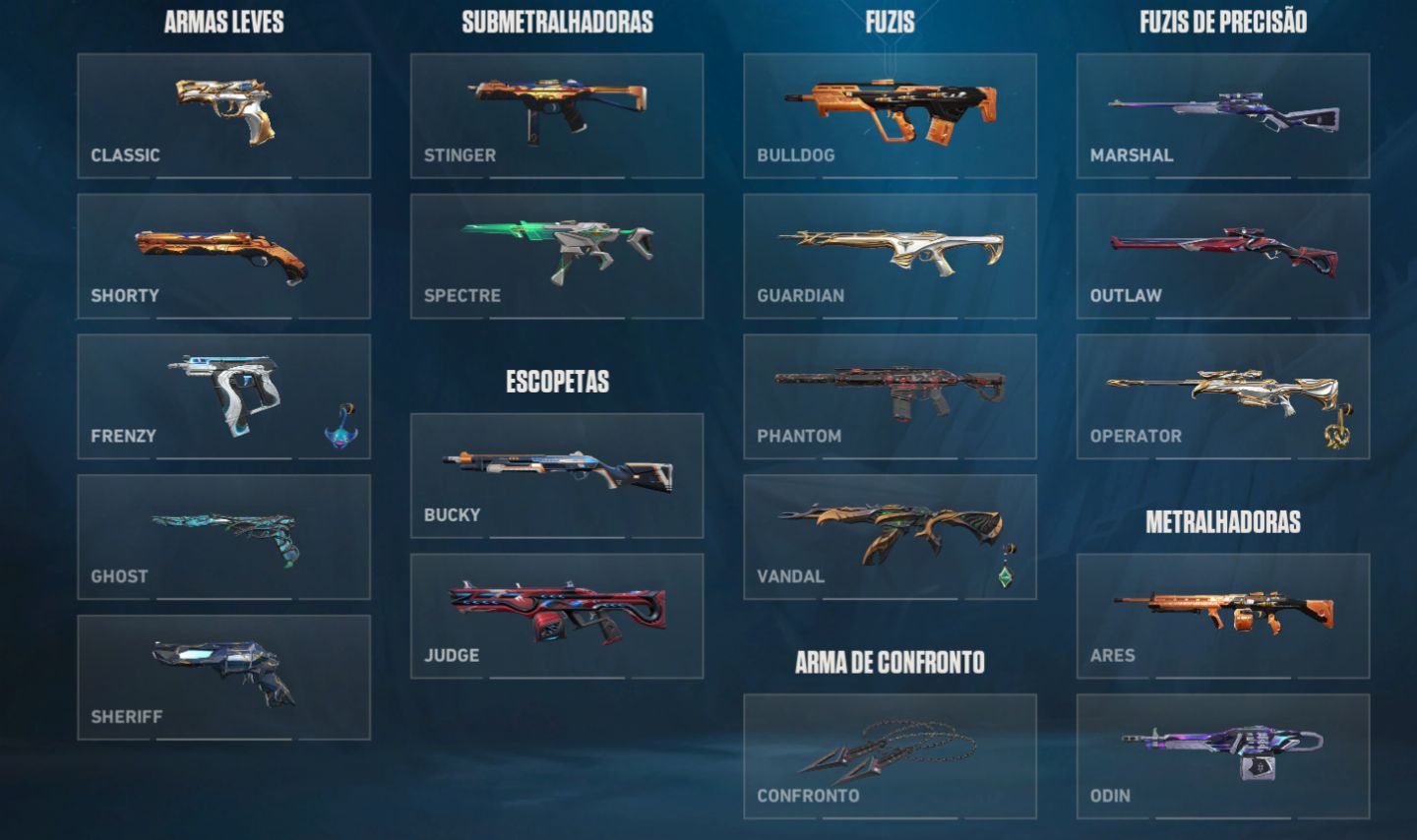 Conta Valorant FULL ACESSO. 16 SKINS (1.440R$ GASTOS)